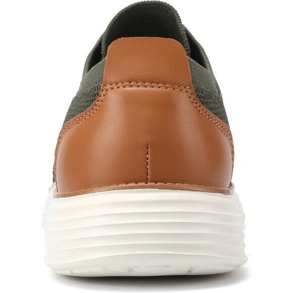 ⚡VILOCY Men's Army Green Fashion Business Comfortable Breathable Dress Sneaker - Picture 5 of 7